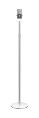 Silver audio microphone on stand on transparent background