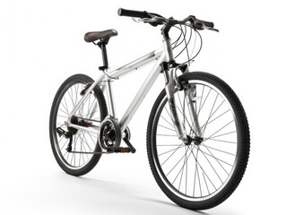 Fototapeta premium Bicycle on white background, graphic resource, AI