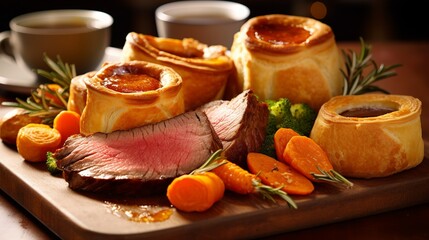 Roast Beef and Yorkshire Pudding: British Sunday Tradition