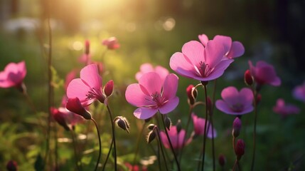 Colorful meadow and wildflowers