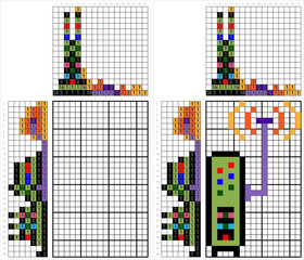 Wifi Modem Icon Nonogram Pixel Art M_2306002