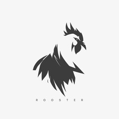 Vector modern Rooster logo template. © serdjo13