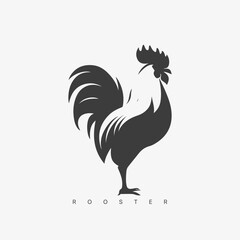 Vector modern Rooster logo template.