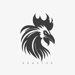 Vector modern Rooster logo template.
