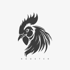 Vector modern Rooster logo template.