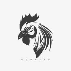 Vector modern Rooster logo template.