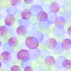 Watercolor seamless polka dots pattern for fabrics and textiles and packaging and kids clothes print and wrapping