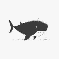 Modern vector shark logo template.