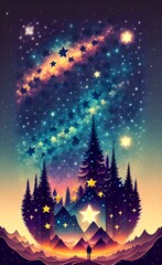 night sky and stars