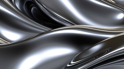 Shiny Silver Chrome texture,  Reflective silver background