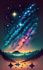 night sky and stars