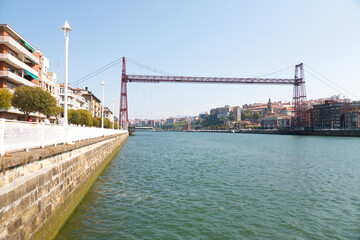 Vizcaya bridge between Portugalete and Las Arenas, Spain