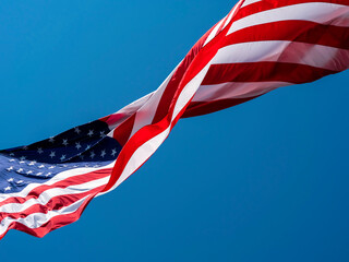 American Flag on Windy Day 400