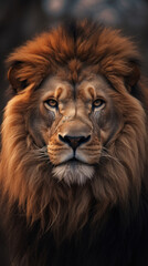 Portrait of Male lion