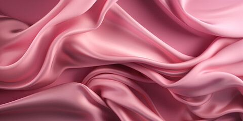 Obraz premium Satin fabric texture, pink color
