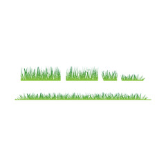 grass green set collection vector template
