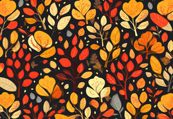 Fototapeta na wymiar Autumn Pattern