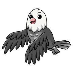 Cute roseicollis opaline malva love bird cartoon flying