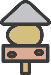 ミニミニカラー飲食物イラスト　おでん