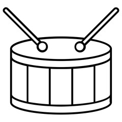 Obraz na płótnie Canvas illustration of drum and stick