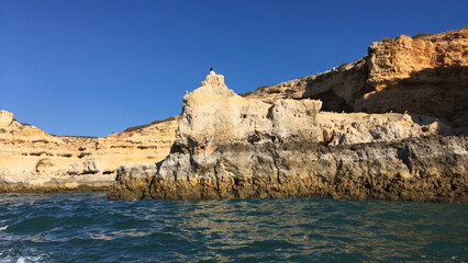 Fototapeta premium Rocky coastline near Carvoeiro