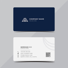 blue business card design