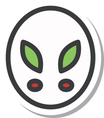 ミニミニステッカー風飲食物イラスト　和菓子　うさぎ