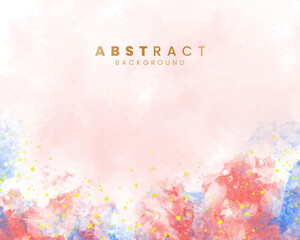 Abstract splashed watercolor background. Design for your cover, date, postcard, banner, logo.