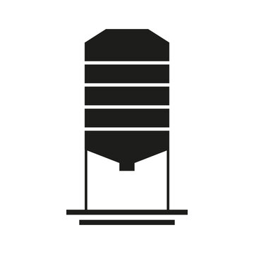 recommend clip art: Granary Icon. Bunker for grain, silo icon. Storage elevator icon. Vector illustration. stock image.