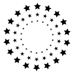 Obraz na płótnie Canvas Stars circle icon design. Stars circle icon. Vector illustration.