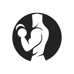 fitness logo template. Icon Illustration Brand Identity. Isolated and flat illustration. Vector graphic