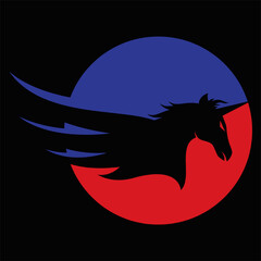 Pegasus Logo Vector illustration Artwork