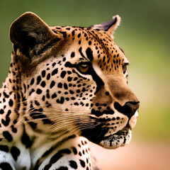 Portrait of a Cheetah, Generative AI