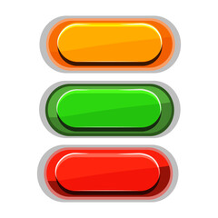 buttons for web or game, vector illustration