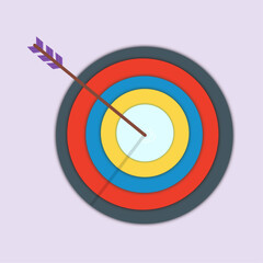 target and arrow, Business concept