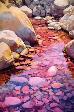 Pink Autumn Creek