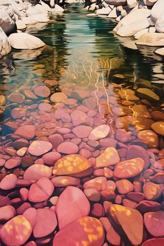 Pink Autumn Creek