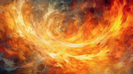 Obraz premium Generative AI, Inferno's Dance