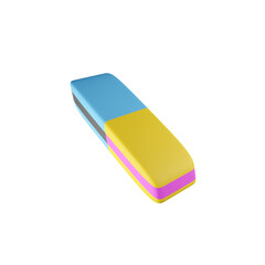 ERASER 3D RENDER ISOLATED IMAGES
