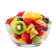 fruit salad isolated on a transparent background, generative ai © Perfect PNG