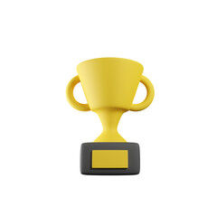 TROPHY 3D RENDER ISOLATED IMAGES