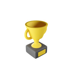 TROPHY 3D RENDER ISOLATED IMAGES