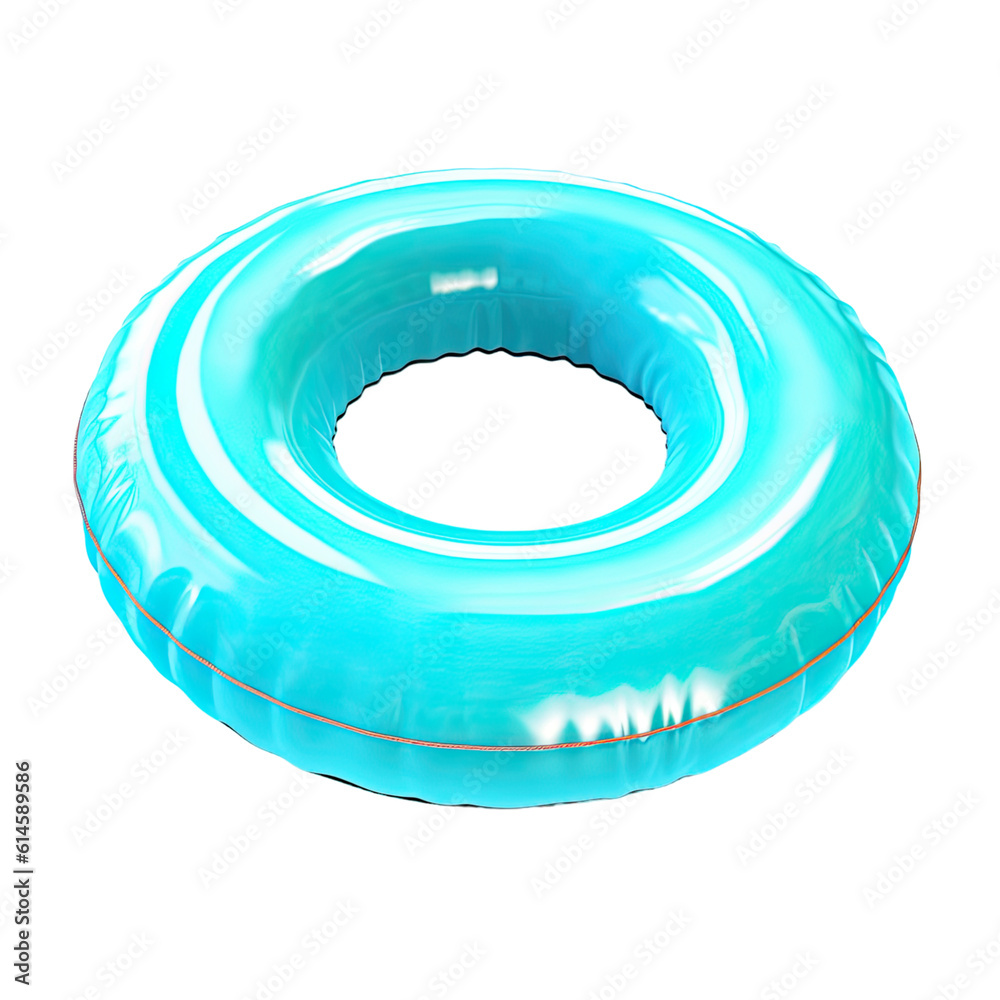 Poster pool float isolated on a transparent background, generative ai