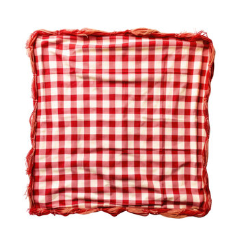 picnic blanket isolated on a transparent background, generative ai