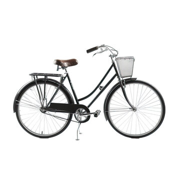 bike isolated on a transparent background, generative ai