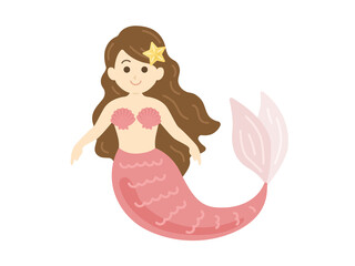 女性の人魚のイラスト