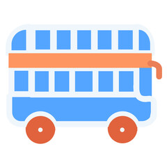 Bus Icon: A graphical representation symbolizing a bus, commonly used to represent public transportation services