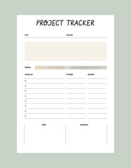 Project Planner. (Earth)