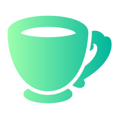 tea cup Gradient icon