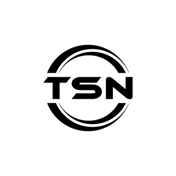 TSN letter logo design with white background in illustrator, vector logo modern alphabet font overlap style. calligraphy designs for logo, Poster, Invitation, etc.